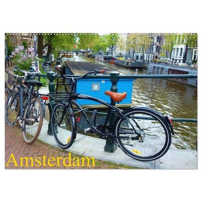 Amsterdam (Wandkalender 2027 DIN A2 quer), CALVENDO Monatskalender