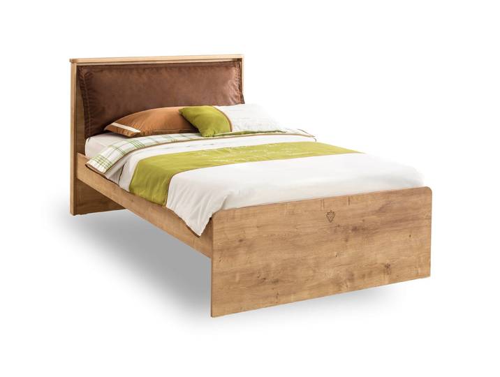 Möbel-Zeit Einzelbett MOCHA 120x200 cm – Optional mit Ausziehbett & Federkernmatratze