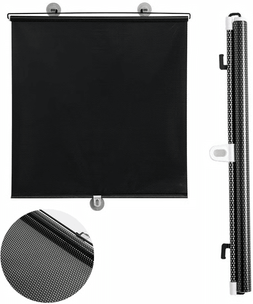 Combo Retail Shop Universal Suction Cup Window Blinds For UV Protection And Heat Reduction black 40x60cm