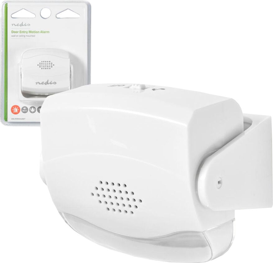 Mini Alarme c/ Sensor Detector de Movimento PIR (Anunciador de Visitas) - NEDIS