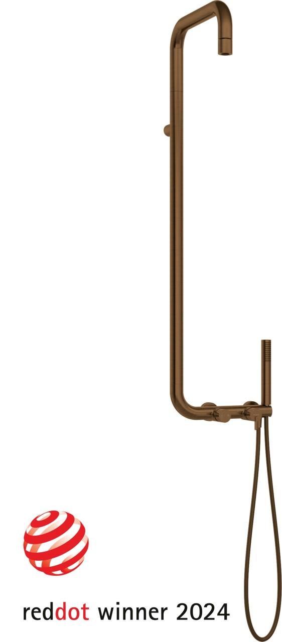 Neuesbad Serie 600 Duschsystem, Oberfläche: bronze gebürstet NB1NQS_C4XM1
