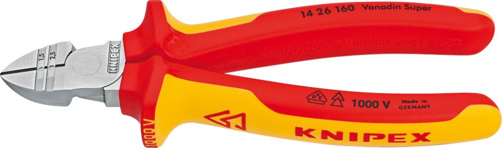 KNIPEX Abisolier-Seitenschneider VDE 160mm qmm