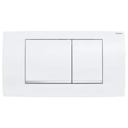 Geberit Twinline30 Betätigungsplatte 115899KJ1 Platte weiss, Designstreifen hochglanz verchromt