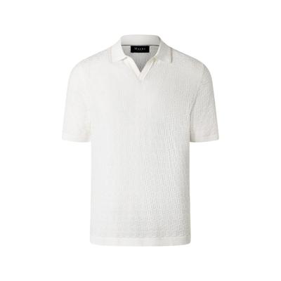 Poloshirt MAERZ MUENCHEN "Maerz Muenchen 451601 Poloshirt Herren Bekleidung", Herren, Gr. 58, weiß, 100% Baumwolle, Shirts