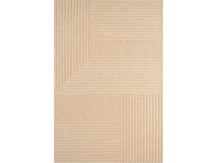 Tapis salon motif en 3d beige - 160x230 cm