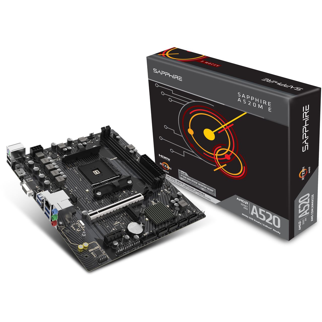 Sapphire A520M-E AMD A520 So.AM4 DDR4 mATX Retail