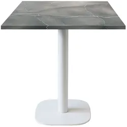 RestooTab - Tisch Round weiß 70x70cm Dekor blauer Mond