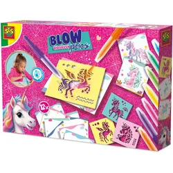 SES Creative Blow Airbrush Pens Einhorn Bastelset ab 5 Jahren