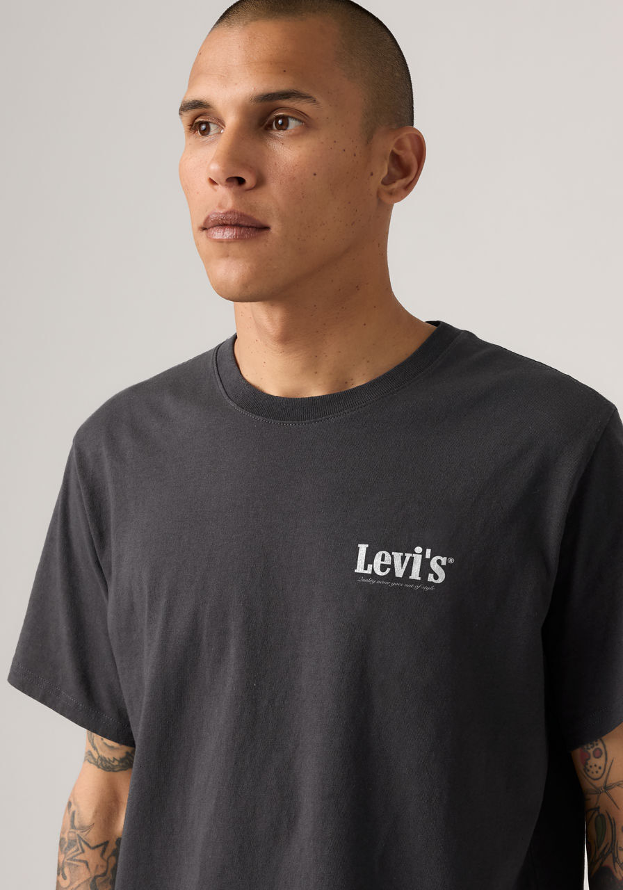 Levi's Levis "SS RELAXED FIT TEE" mit grossem Frontprint serving up classics 3 phantom jersey L