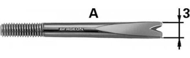 Bergeon 6767-A Vervangende Lepel voor Veerpen Gereedschap 3.0mm