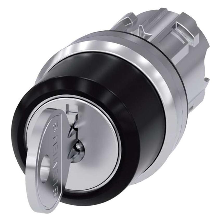 Siemens RONIS key-operated switch, 22mm (3SU1050-4BL11-0AA0)