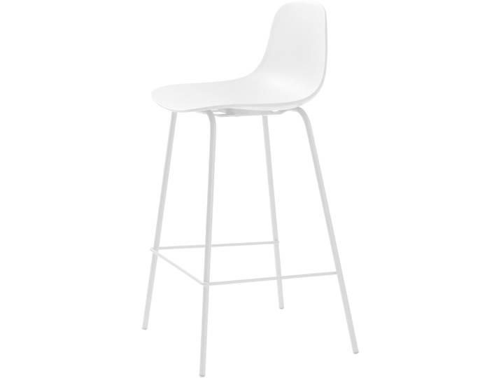 Barhocker 2er-Set Whit weiss Polypropylen H 93 cm - Barhocker 2er-Set