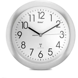 Mebus 52451 Wanduhr Digitale Wanduhr Rund Weiß