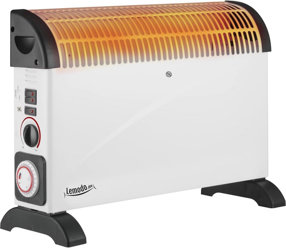 Mobiele Elektrische Convector Verwarming 2000 W - Wit