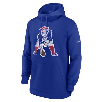 Kapuzenpullover NIKE "Nike Hoodie New England Patriots Nike", Damen, Gr. M, blau, 82% Baumwolle, 18% Polyester, Pullover Kapuzenpullover
