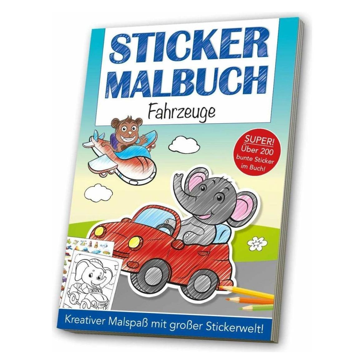 Media Stickermalbuch: Fahrzeuge (200 Sticker) (K5 070969757)