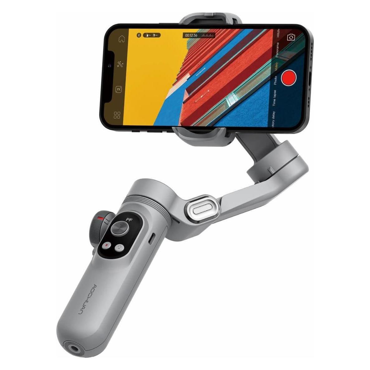 Hohem AOCHUAN X Pro Gimbal mit KI-Sensoren (grau) (Smartphone) (1010100324)