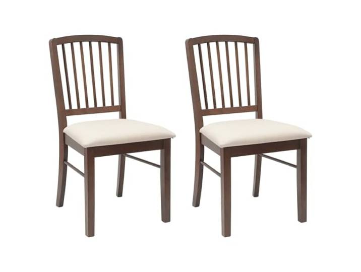 HKLGBVCR Esszimmerstühle, 2 Stück, Massivholz Quadratische Beine, minimalistisches Design, bequeme Rückenlehne, täglicher Gebrauch, einfache Wartung, moderner Stil