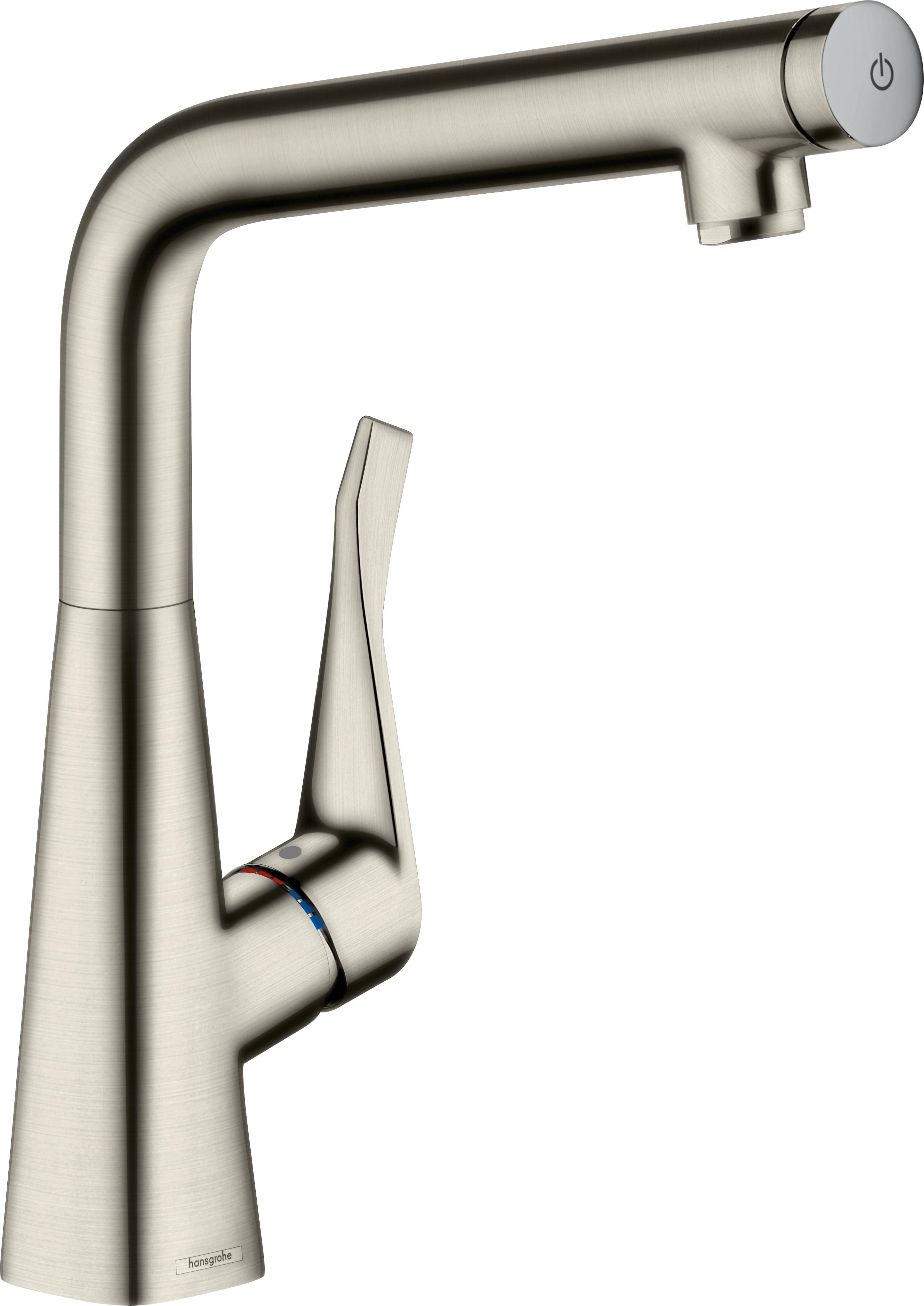 Hansgrohe Metris Spültischmischer Select Schwenkauslauf Edelstahl-Optik