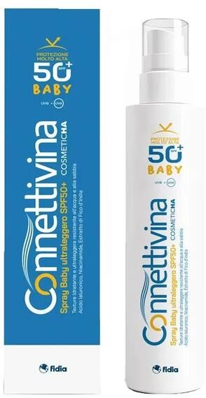 Connettivina Spray Baby 180 ml Protezione Solare Spf50+ Ultraleggero Corpo 180ml