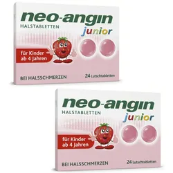 neo-angin Junior Halstabletten Doppelpack 2X24 St Lutschtabletten