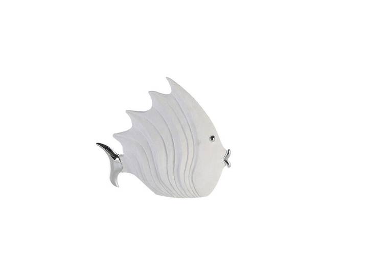 Dekofisch, Grauweiß, Kunststoff, Fisch, 26 cm, Dekoration, Dekofiguren & Skulpturen, Dekotiere