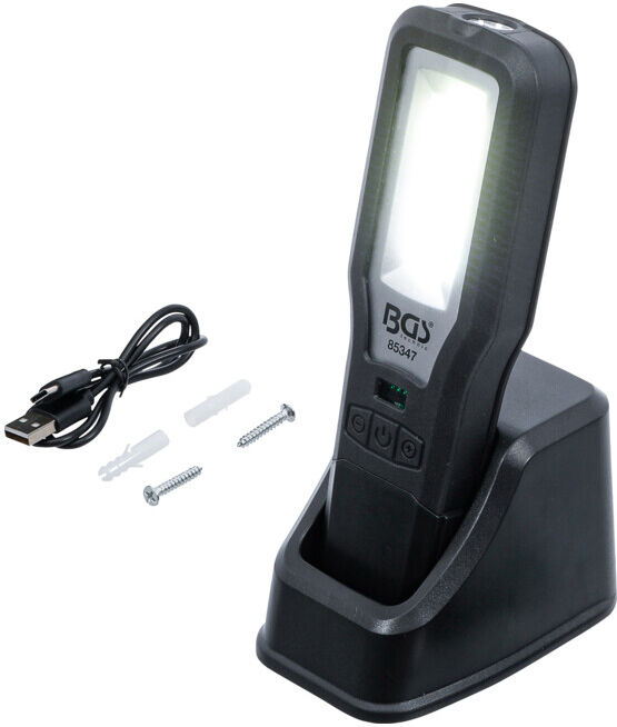 Lampe de travail BGS COB-LED pliable avec station de charge ; BGS technic (85347)