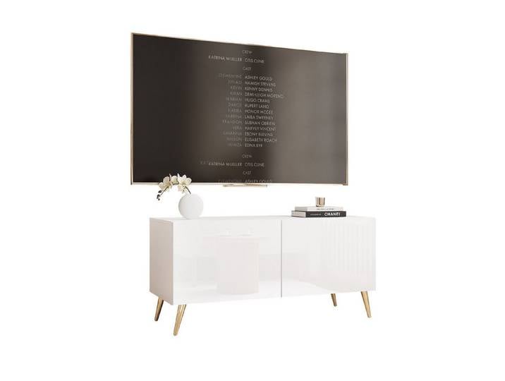 yourhouse24 Lowboard TV ANGEL 100 auf schlanken Füßen mit LED – Modern
