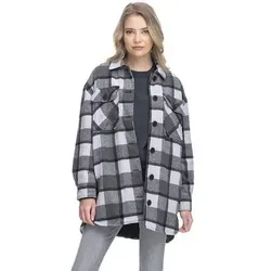 RAGWEAR Ragwear Damen Hemdjacke W IGGUA, Größe XL in Grau Grau