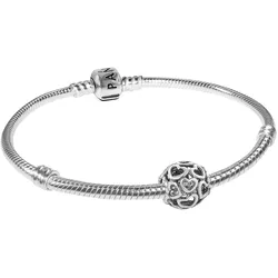 Pandora 79244 Starter-Armband für Damen Hearty Silber, 20 cm