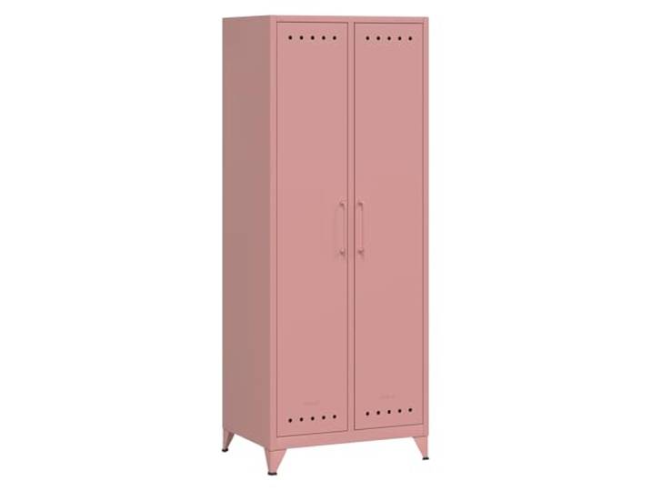 Bisley Fern Maxi Kleiderschrank aus Metall Metallschrank im Retro-Instustrial Design in pastellpink
