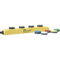 ABB Smile 3 x Pushbutton Station w/ E-Stop, Schalter + Taster, Schwarz, Blau, Rot, Grün, Weiss, Gelb