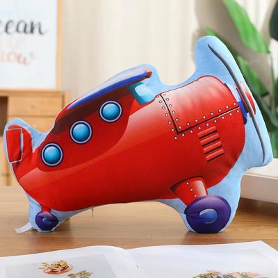 Inspire Curations Cartoon Vehicle Plush Hug Pillow (Police Car, Fire Truck, Excavator) airplane