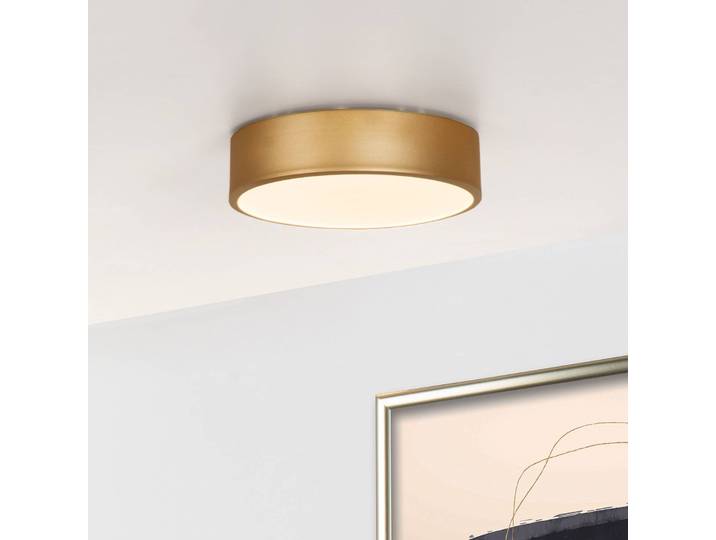 Lucide Deckenlampe Unar, dimmbar, messing / gold, für Wohn- / Esszimmer, Metall, Modern, Deckenlampe