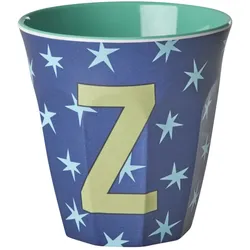 RICE Melamin Buchstabenbecher Stars, Z