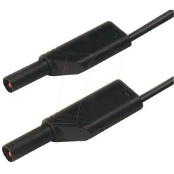 MLS WS 25 25 SW - Messleitung, 2,5 mm2, 0,25 m, schwarz, gesichert, stapelbar