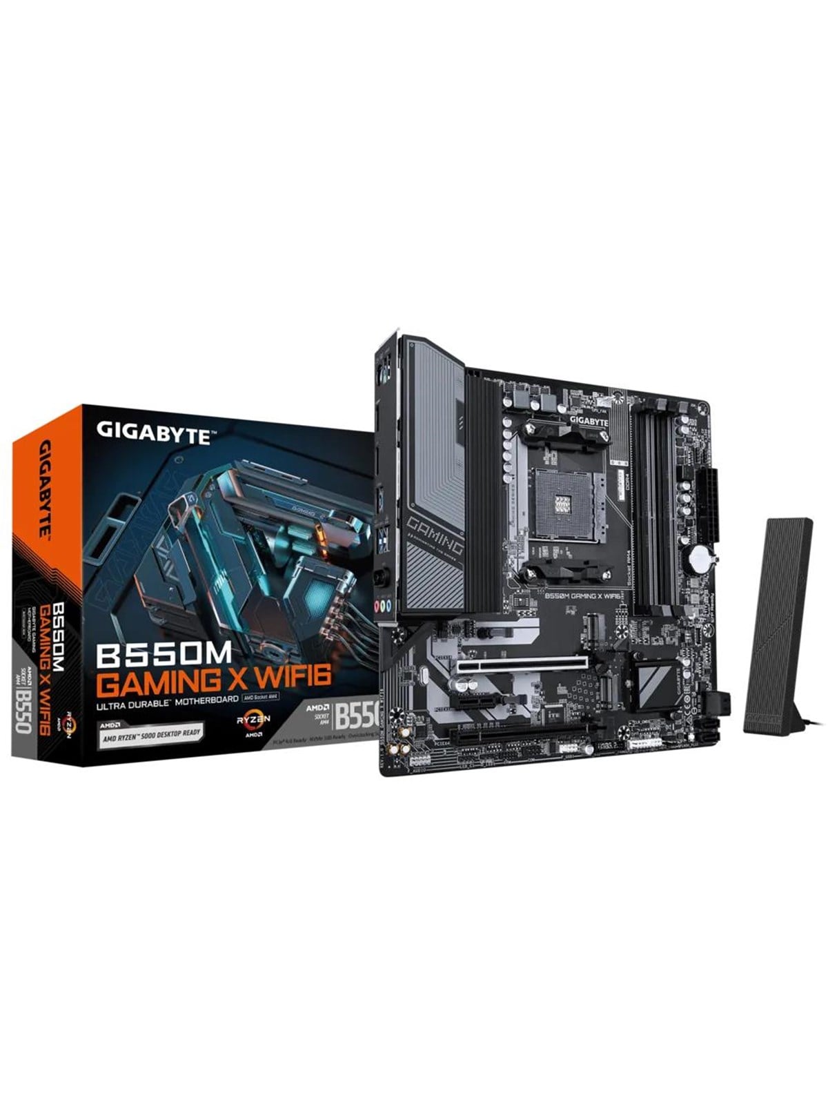 GIGABYTE B550M GAMING X WIFI6 Mainboard - AMD B550 - AMD AM4 - DDR4 RAM - Micro-ATX