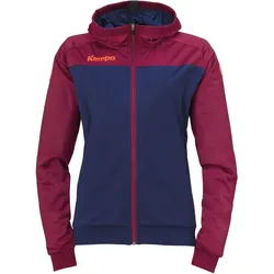 Kempa Prime Multi Trainingsjacke mit Kapuze Damen deep blau/deep rot L