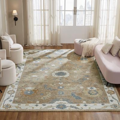 KALATY Heritage Haven Floral Wool Area Rug