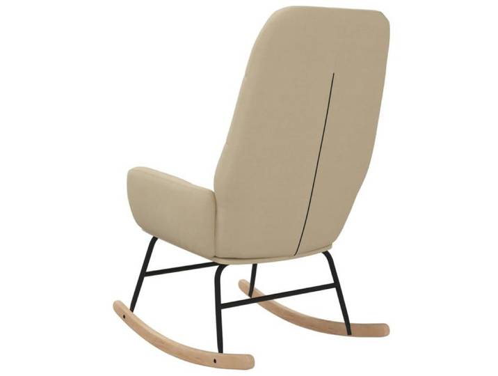Chaise à bascule Crème Tissu_2 ans garantie_67255