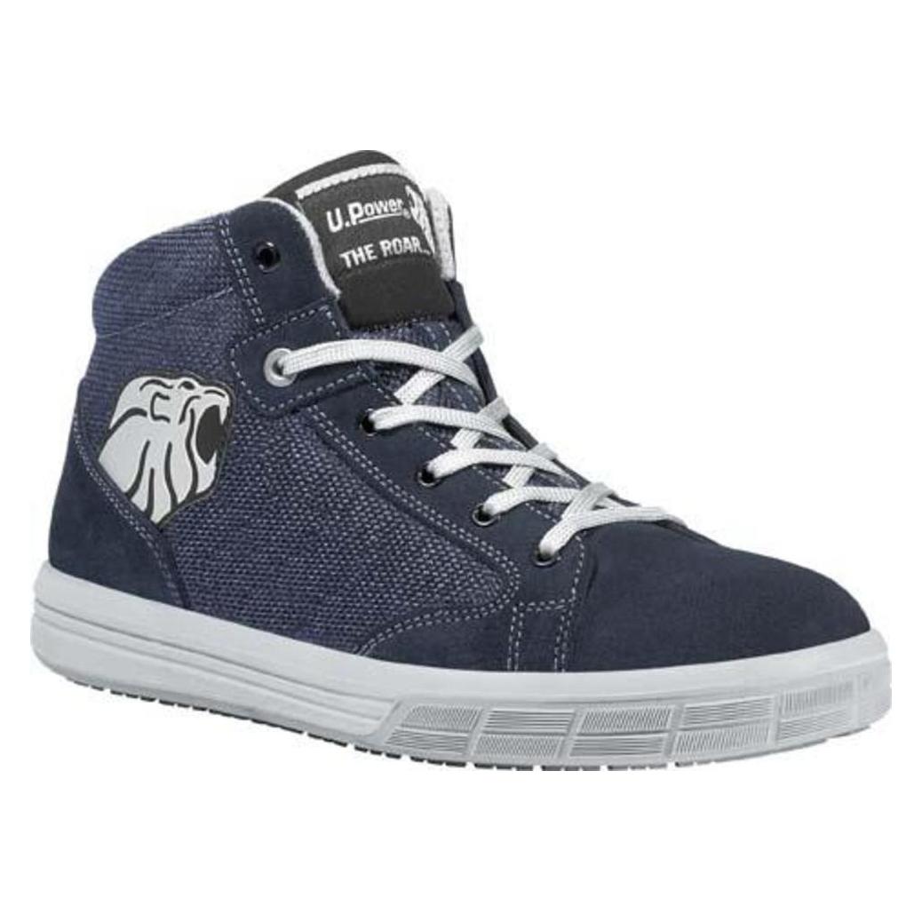 U-Power Sicherheitsstiefel Caravan Grösse 43 blau S1P SRC EN ISO 20345 Veloursleder / Textilmaterial (S1P, 43) (SN10056-43)