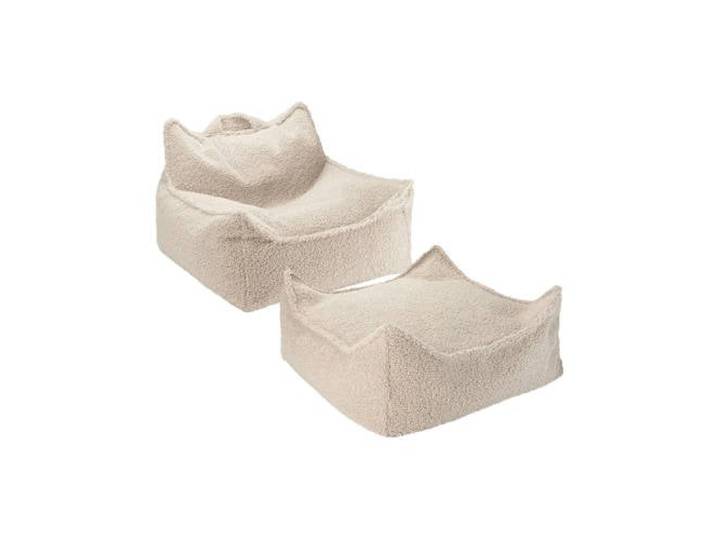 Wigiwama Biscuit Zitzak en Voetenbank Set