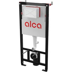 Alcadrain s.r.o. alcadrain WC Sanitärmodul AM121/1120 Vorwandinstallationssystem mit integrierter hygienischer Rohrspülung