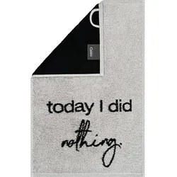 Gästetuch today I did nothing (BL 30x50 cm) - grau - BL 30x50 cm