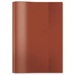 HERMA Heftschoner Folie transparent A4 braun hoch, Packung à 25 Stück