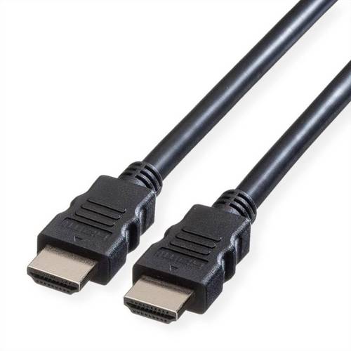 Value HDMI Anschlusskabel HDMI-A Stecker, HDMI-A Stecker 10m Schwarz 11.99.5905 8K UHD, Audio Return Channel, vergoldete
