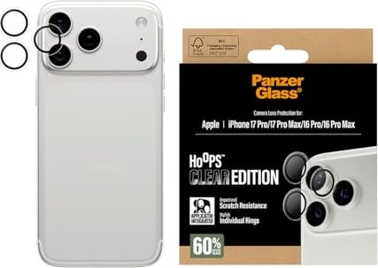 PanzerGlass Hoops Apple iPhone 17 Pro/16 Pro/15 Pro/17 Pro Max/16 Pro Max/15 Pro Max transparent