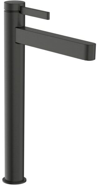 Hansgrohe Finoris Waschtischarmatur 76070340 mit Push-Open-Ablaufgarnitur, brushed black chrome