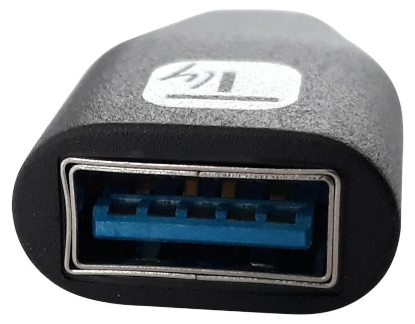 Techly USB-C naar USB-A Adapter, zwart