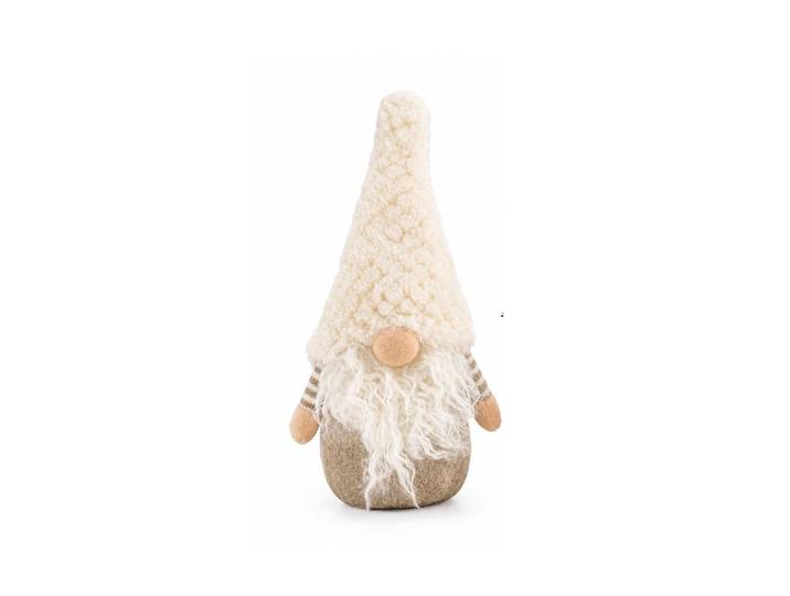 Weihnachtsfigur CHALET CHALET Wichtel Alfred Wichtel, Weiss , weiß, B:14cm H:35cm, Dekofiguren, Weihnachtsfigur
